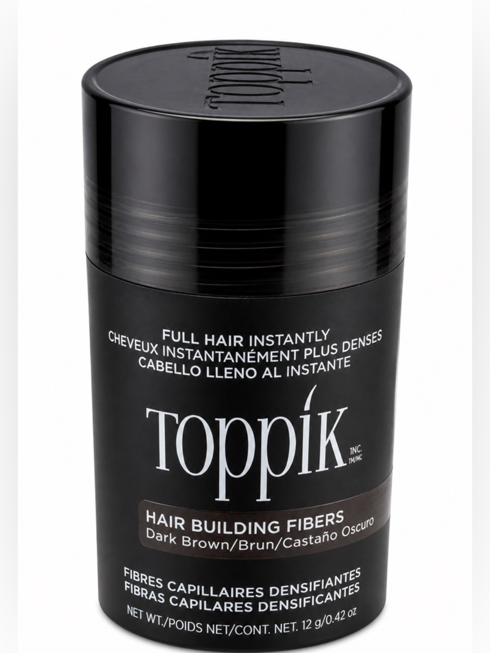 Toppik Hair Building Fibers Dark Brown 12g Full Hair Instantly NEW